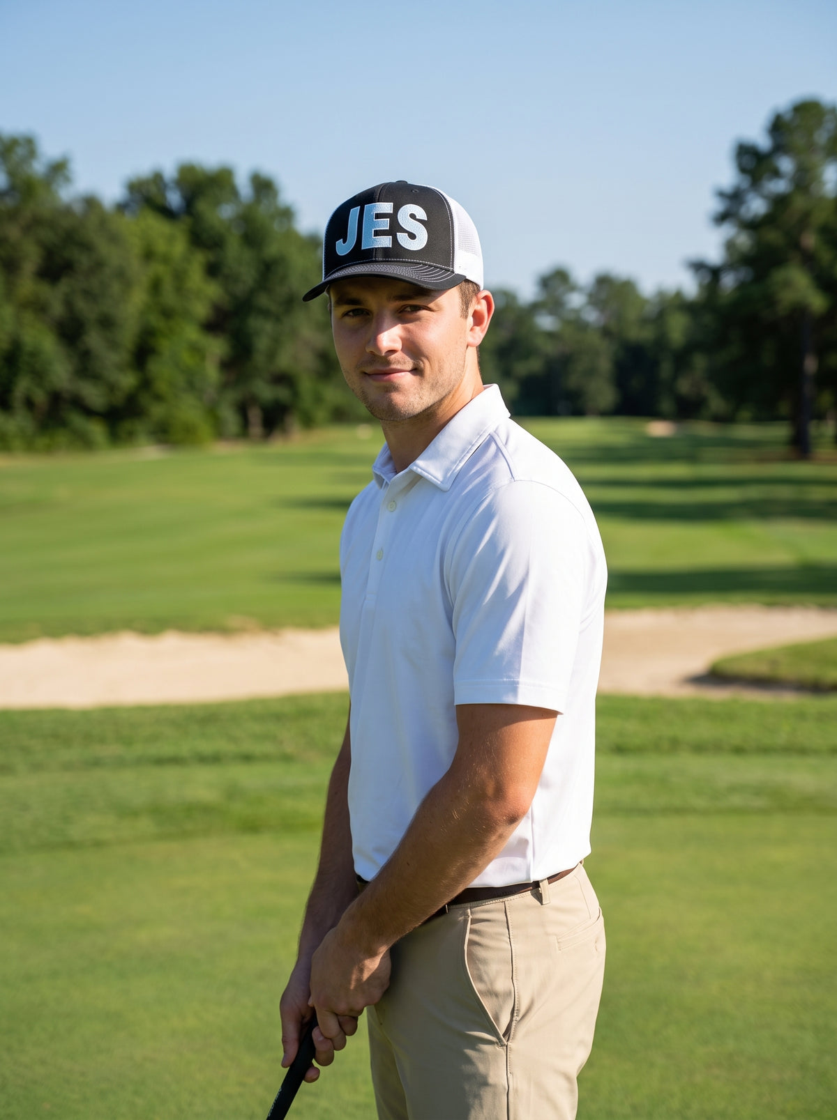 $40 Donation - JES Embroidered Hat - WHITE