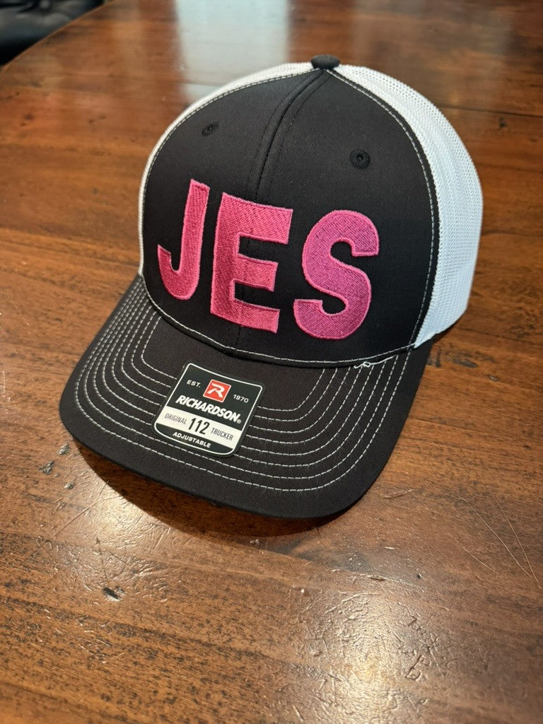 $40 Donation - JES Embroidered Hat - PINK