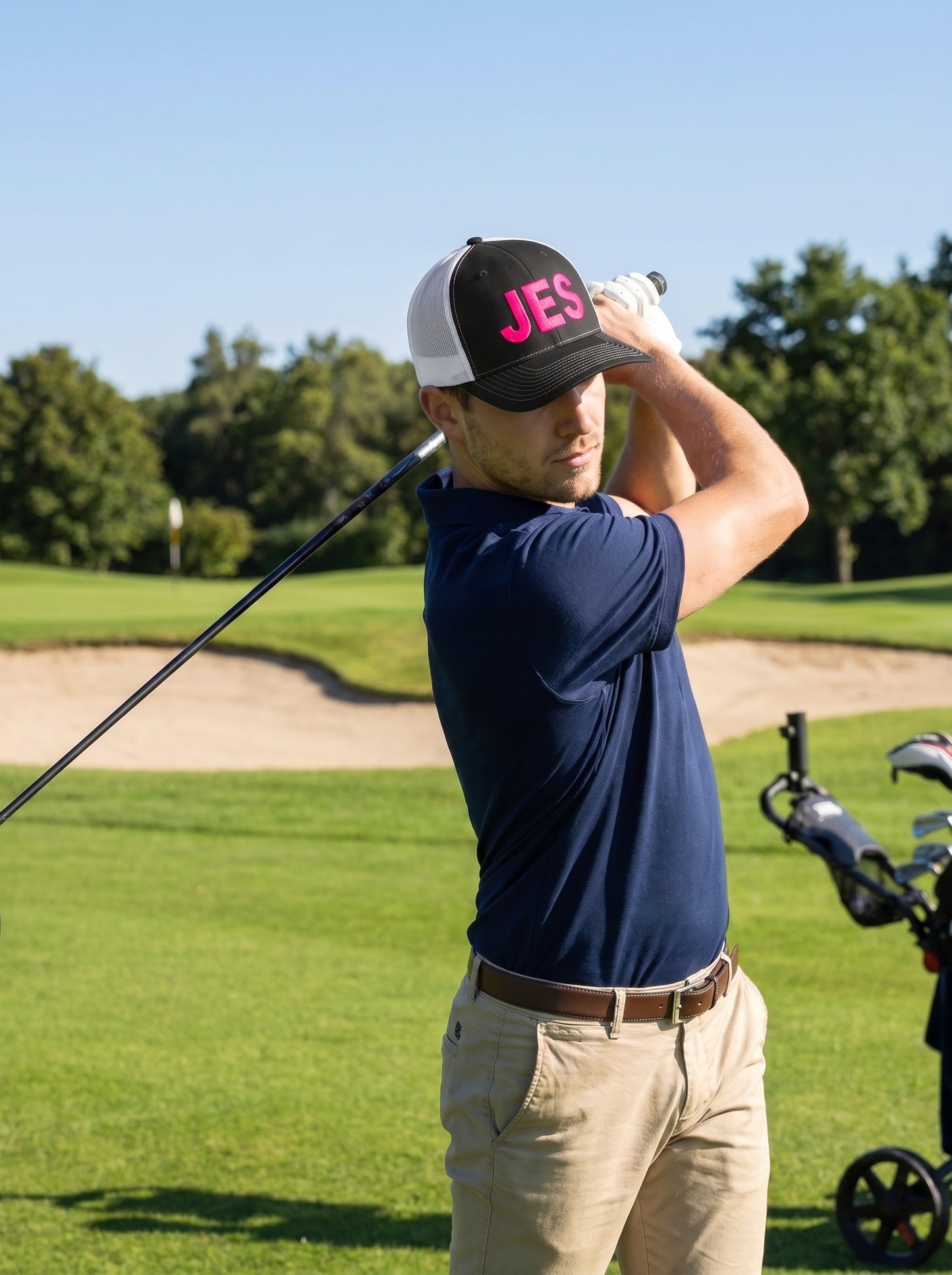 $40 Donation - JES Embroidered Hat - PINK