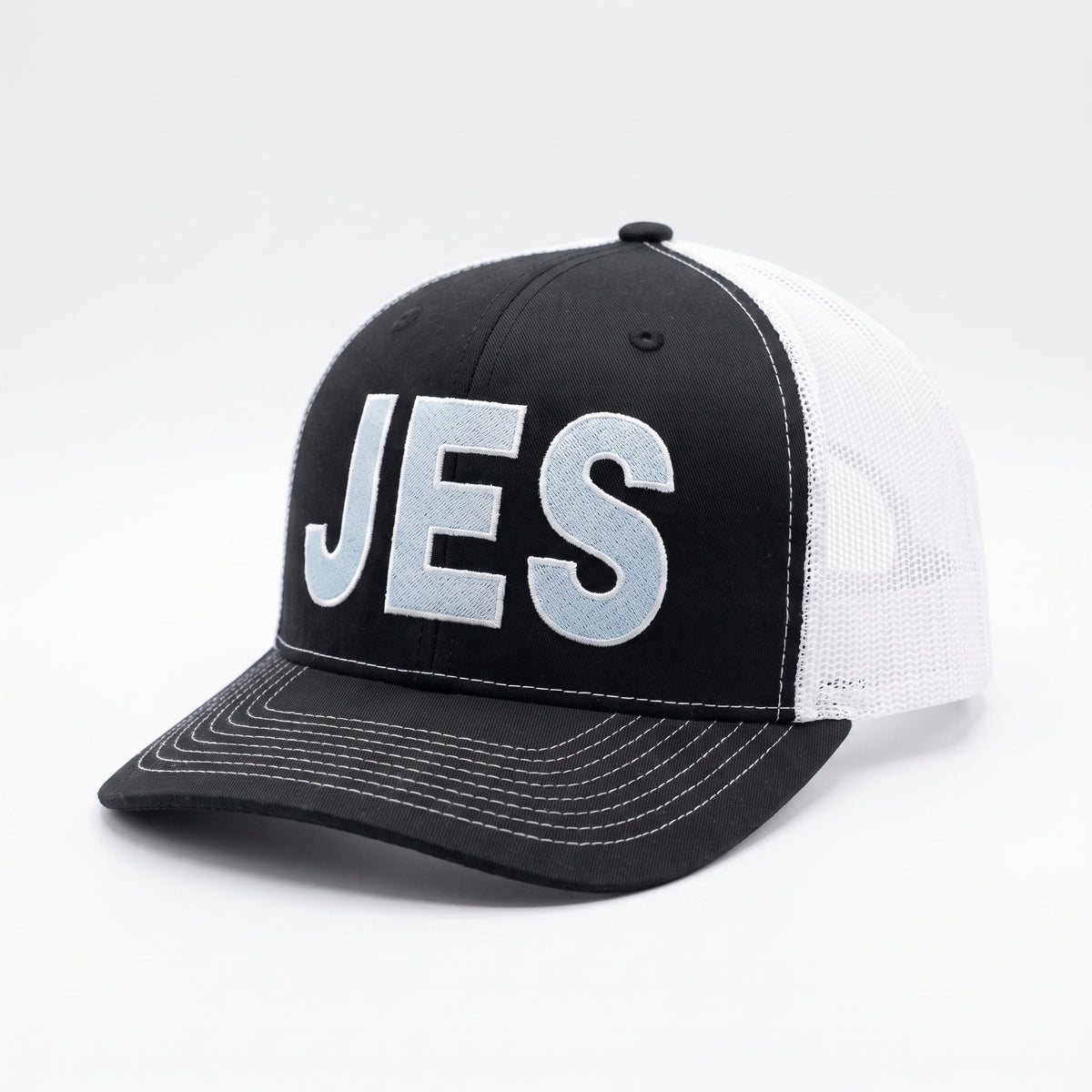 $40 Donation - JES Embroidered Hat - WHITE